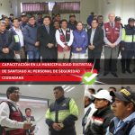 GOBIERNO REGIONAL CUSCO FORTALECE SEGURIDAD CIUDADANA CON CAPACITACIÓN A PERSONAL DE SERENAZGO DE LA MUNICIPALIDAD DE SANTIAGO